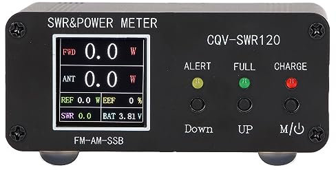 120 W SWR-mätare, SWR kraftmätare 0,5-120 W justerbar digital display stående vågmätare frekvenstestare, för förhållande FM AM SSB