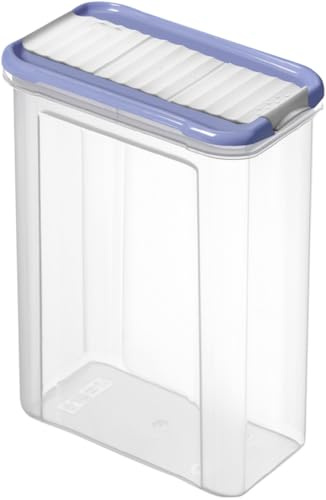 Rotho Vorratsdose Domino, 1,5 l horizon blau, Streudose