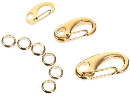 INOOMP 3stücke Edelstahl Karabinerhaken Mit Ringen Für Hundemarken Und Haustierhalsbänder Rostfrei Sicherer Hundezubehör Karabiner Für Mittelgroße Hunde Langlebige Zubehörclips