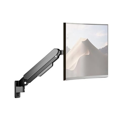 Single/Dual/Triple Monitor Stand Single Monitor Wall Mount for Max 32 Inch, 4.4-19.8lbs Screens, Fully Adjustable Gas Spring Monitor Arm Wall Mounted Monitor Holder with VESA 75/100mm Monitor Mount Ar