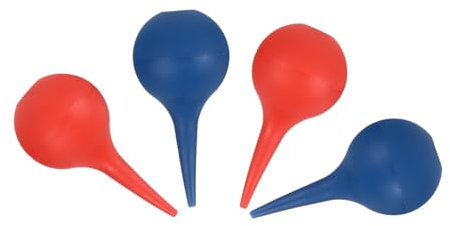 Ipetboom Bola De Lavado De Oídos De Bulbo Auditivo 75ml 4 Unidades Pvc Resistente Multicolor Para Limpieza De Oídos, Aspiración y Soplado, Uso Doméstico Para Niños y Adultos