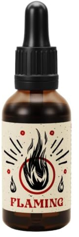 By Elementum Flaming Bartöl natürliche Pflege mit 6 Pflanzenölen einzigartiger Duft von Tonkabohne Vanille und Chili 30 ml