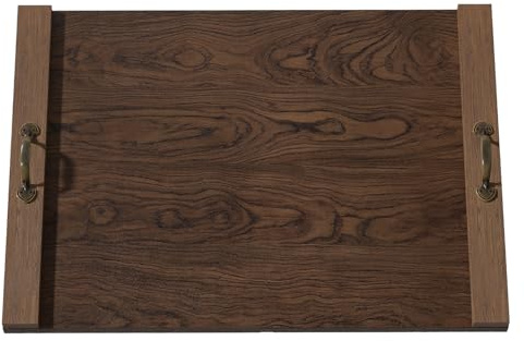 TIRYIUOU Gas Stove Top Cover: Wooden 30L x 22W x 0.8Th Electric Stovetop Covers, Noodle Board with Handles, Wood RV Cutting Board for Kitchen Counter