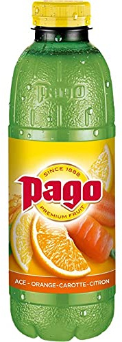 PAGO Orange Carotte Citron 75Cl, un jus frais et vitaminé pour une pause saine et gourmande- Lot De 4