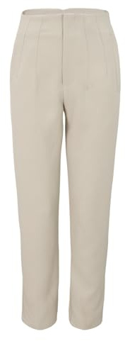 Pantalon Fluide Femme Taille Elastique 7/8 - Pantalons Stretch Tailleur
