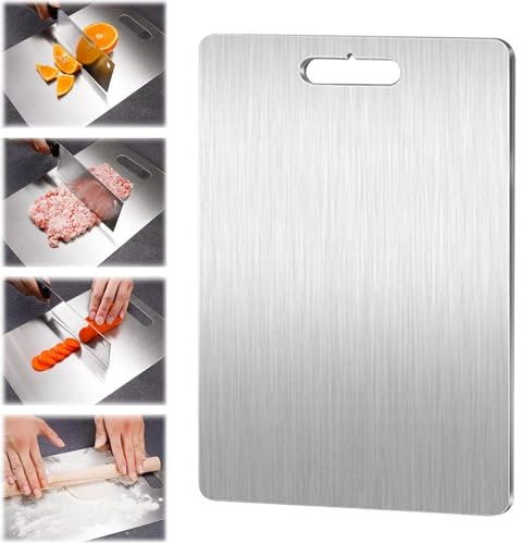 Titanium Chopping Board, Chopping Boards, 2025 New Titanium Cutting Boards, Easy to Clean and Store (L:39 * 28cm/15.4 * 11in)