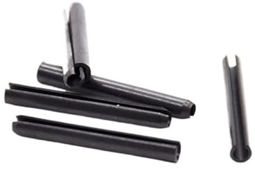 Schwarzer Stahlfeder-Zylinderstift, Elastischer Zylindrischer Splintdübel M2 M3 M4 M5 M6(M2 -100pcs,14mm)