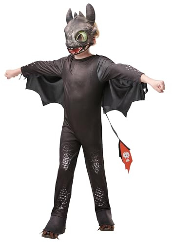 Rubies Official How to Train Your Dragon - Toothless Dragon, Childs Costume Deluxe, Large Age 7-8 Years Halloween
