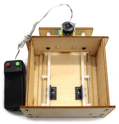 DIY Holz Aufzug Tür Kit, Wissenschaft Bildungs ​​DIY Holzgarage Spielzeug für Kinder Hausmontage Spielzeug