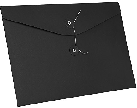 Ordner Dickes Kraftpapier 10 Stück Schreibmappe A4 Mappen mit Schnalle Organisation Externe Taste Wickeldichtung Dokumententasche Tragbar Sammelmappe für Büro Zuhause Schule Postmappe
