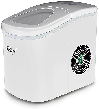 Deco Gear - Macchina per il ghiaccio elettrico compatto, carico superiore, 26 kg al giorno