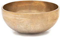 XDrum Omshanti Klangschale 10 cm, Handgemacht in Indien, Gewicht: ca. 300 g | Material: Messinglegierung, Durchmesser: ca. 10 cm, Farbe: gold, Handgehämmert, Legierung aus 7 verschiedenen Metallen, Zink