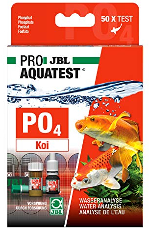 JBL Proaquatest PO4 Phosphate Koi Water Test Kit with 50 Tests and Accessories for Koi and Garden Ponds