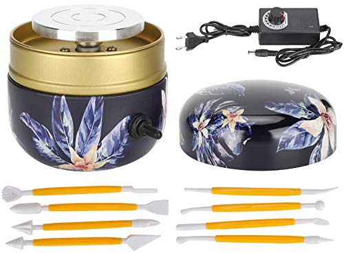 Töpferscheibenmaschine | Elektrische Keramik Maschine | Mini Pottery Wheel für Erwachsene/Kinder/Anfänger Tonradmaschine Manuelles DIY Werkzeug für Kunsthandwerk/Schulunterricht/Hobbys(ich)