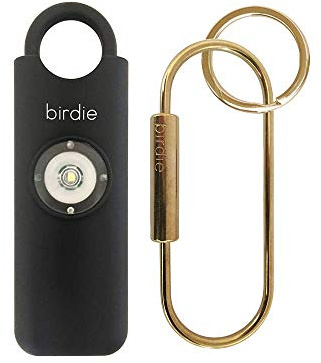 She's Birdie Alarme de sécurité personnelle Originale pour Femme par Women : sirène Forte, lumière stroboscopique et Porte-clés dans Une variété de Couleurs (Anthracite)