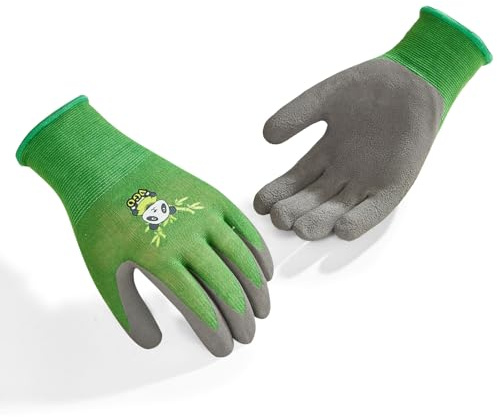 Vgo... 1 Paar Kinder Gartenarbeitshandschuhe Utility, Kinder Gartenarbeitshandschuhe Toddler Latexbeschichtung für Jungen&Mädchen (RB6026-KID)