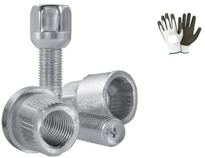 Compatible avec Ford Galaxy dal Prima Del 08/2006 (DB4) VIS ANTIVOL pour Roue DE Voiture pour Jante ALU 4 PINS + 2 CLÉS