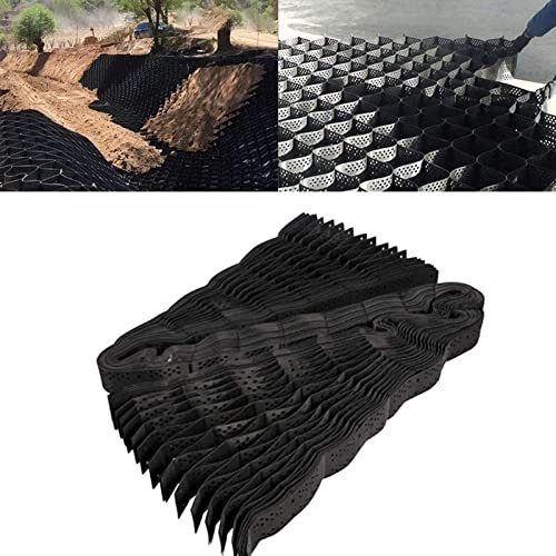 Stabilisateur de Gravier Grille Résistante de Stabilisateur de Gravier, Grandes Grilles Moulues Perméables de Géo de Nid D'abeilles, Base de Géogrille pour L'aménagement Paysager de L'allée, Le Jardin