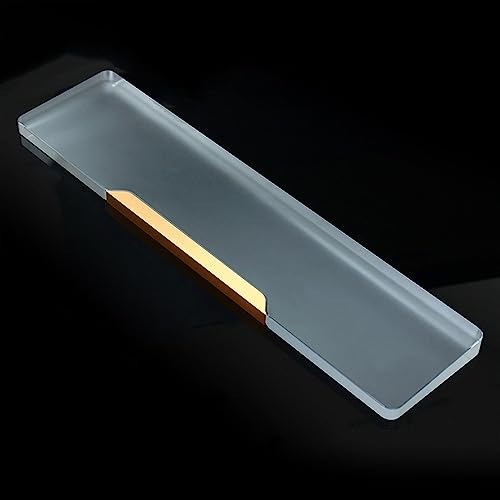 DucKey Metall + Acryl Transparente Ergonomische Tastatur Handgelenkauflage, Für Mechanische Tastatur (Color : Gold, Size : 65%)