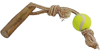 Nobby Kaffeeholz mit Seil und Ball S, ca. 40 cm