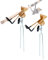 QWORK® 2 Stück Angelrutenständer, 360° rutenhalter Angel, einsteckbare Angelrutenhalter