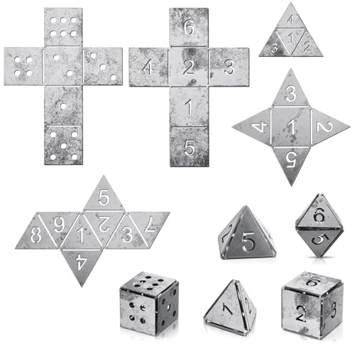 Therwen 5 Pieces Welding Practice Kit Steel 16 Gauge Dice Welding Coupons DIY Equipment Mild Triangle Plate for Beginners TIG MIG Gas Arc Stick Practice Training Accessories Tools, 5 Styles