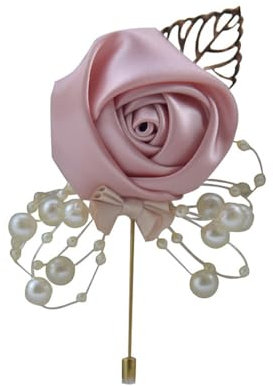 2 Stück Damen Brosche Rose Blume Brosche,Damen Elegante Ansteckblume Brosche,Anstecknadeln für Damen Mädchen Kostüm Zubehör Hochzeit,Party,für Hochzeit Dekoration,Braut Bräutigam Hochzeit,Rosa
