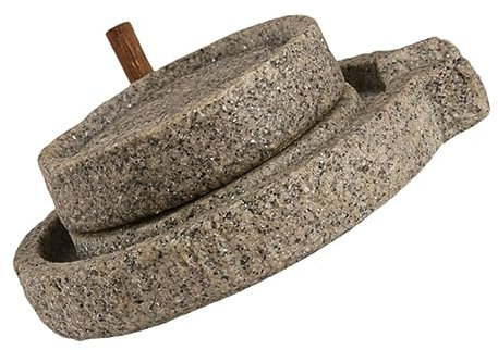 BESPORTBLE 1pièce Creative Stone Mill Shape Flowerpot Resin Desktop Decor for Garden and Office