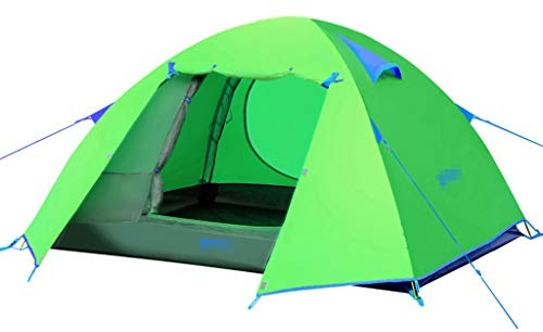 Zelt DREI Wind- und regensicheres Outdoor-Camping-Reiten Mountaineefamily Reise-Freizeitzelt Wasserdichtes Sonnenschutzzelt Radfahren Wandern Campingzelt Kleines Markise