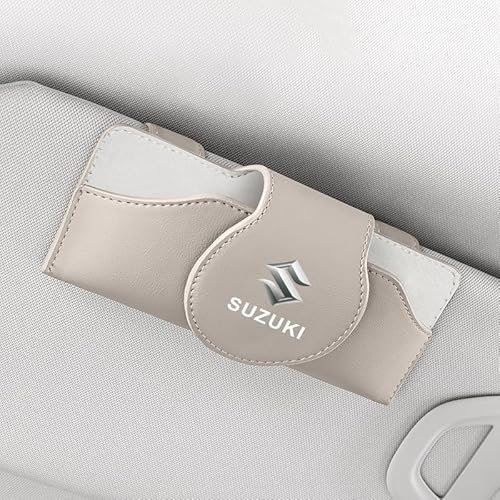 YYBCDSA Brillenhalter für Auto Sonnenblende,Für Suzuki Vitara 2016-2023 Auto Visier Zubehör Karten Clip,Sonnenbrillenhalter Brillenetui Kfz Interieur Accessoires,D