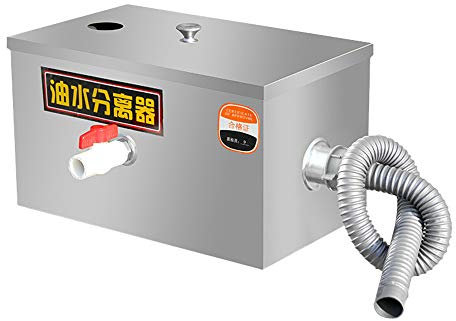 ACROSSPART Séparateur de graisse en acier inoxydable - Séparateur de graisse - Pour le restaurant, etc. - 35 x 25 x 23 cm