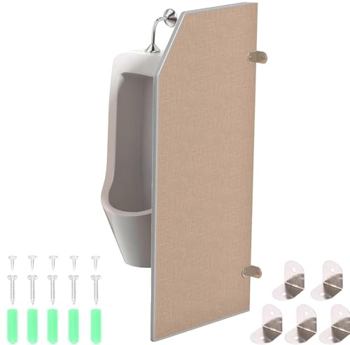 ybaymy Urinal Schallwand Sichtschutz, 90x40cm Urinal Trennwände Schamwand Wandmontage Urinal Partition Herren, Öffentliche Toiletten Trennwand, WC Trennwand für Schulen Einkaufen Kindergärten