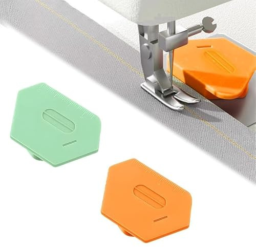 Azlanway Magnetic Seam Guide, Magnetic Seam Guide, Pack of 2, Removable, Multifunctional Polygonal Sewing Aid, Precise Sewing for Beginners & Professionals, Compatible with Common Sewing Machines