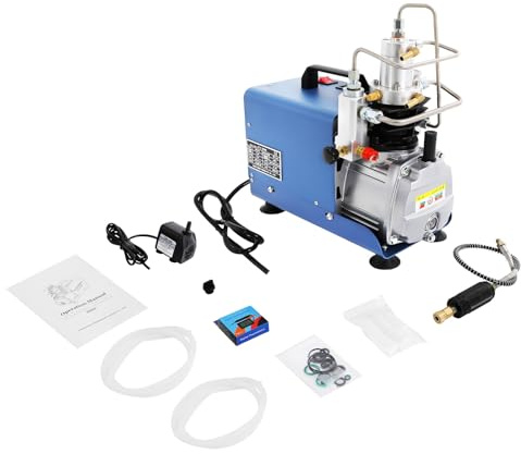 Compresor de Aire de Alta Presión 1800W Compresor Pcp 2800rpm Bomba de Agua IPX8 Bomba Compresora de Aire de Alta Presión 30Mpa con Cilindro de Refuerzo y Ventana de Aceite Visible