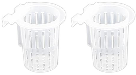 Zenlir 2PCS Aquariums Plant Holder for Various Fish Tanks Aquariums Hydroponic Planter Basket Pot Fishtanks Habitat Supply
