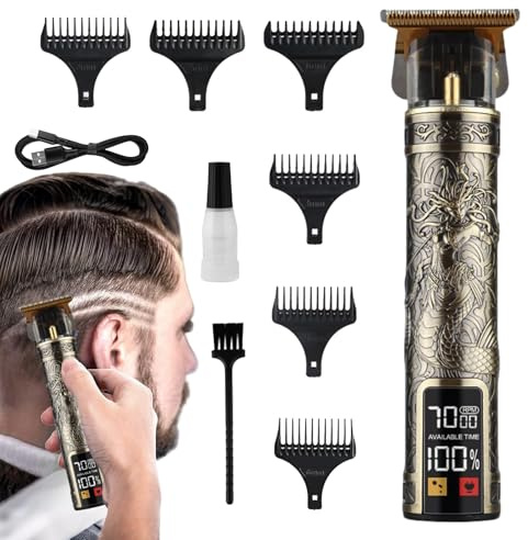 Cortapelos Eléctrico Para Hombre Máquina Recargable Para Corte Y Perfilado | Recortadora Pelo Barba Para Hombres Adultos Cortapelos Inalámbrico Recargable Corte Arreglo Esposo Barbero