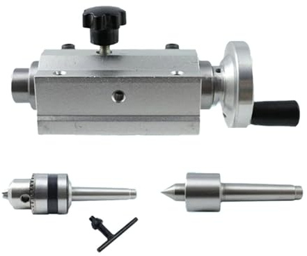 LRXFPIYF Drill Tailstock B12 Drehbank Reitstock Maschine Spannfutter Werkzeug Aluminiumlegierung für Metallbearbeitung
