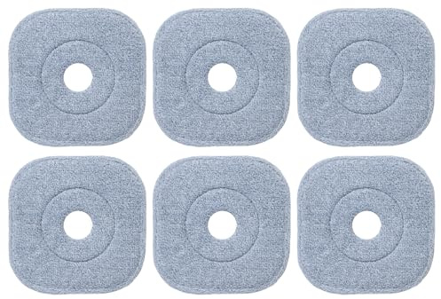 COSTWAY mopp- och hinksystem 4 L, platt golvmopp med wringer, 360° vridhuvud, separationssystem och 2 mikrofiberdukar, golvrengöringssystem för våt och torr användning (6 moppmattor)