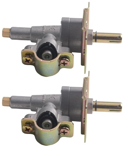 Kivivaka AH6 - Valvola di controllo della griglia per barbecue di ricambio per 4 bruciatori 1554 1565 1836 1866 e 2 bruciatori 1517 1651 piastra a gas, confezione da 2