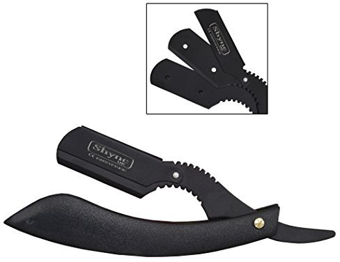 BARBER HAIR SALON STRAIGHT CUT THROAT SHAVING Black RAZOR