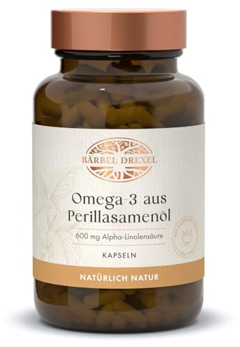 Omega 3 VEGAN – Omega 3 Kapseln Hochdosiert (75 Stk) Premium Pflanzen Öl aus Perilla Samen, Alternative zu Fischöl, Essentielle Fettsäuren Naturheilkunde BÄRBEL DREXEL®