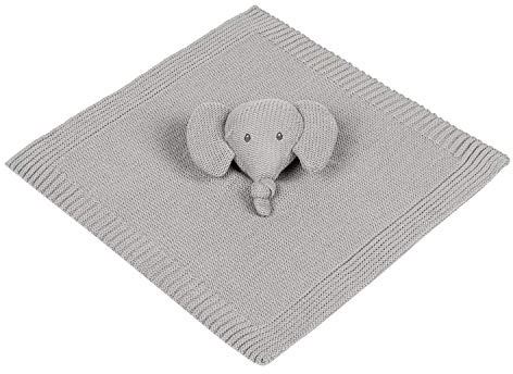 Nattou Schnuffeltuch, Gestrickt, Wegbegleiter ab der Geburt, 21 x 20 cm, Tembo, Grau