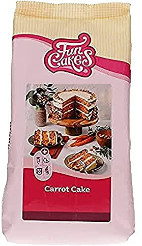 FunCakes Mix für Carrot Cake Backmischung, 500 g | Saftigen, würzigen Karottenkuchen mit Karottenstücken und Haselnüssen, Für Schichtkuchen, Cupcakes oder Blechkuchen