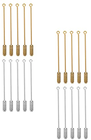 Milisten 40 Stücke Pins Broschen Nadel Sicherheit Pins Stick für DIY Kostüm Schmuck Zubehör