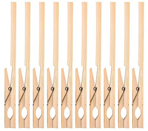 Holz Reagenzglasklammer, 10 Stücke Praktisch Reagenzglashalter für Labor Chemisches Experiment Zubehör