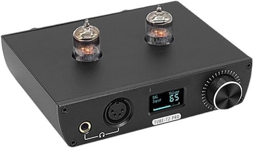 JINGERL Equilibrato XLR Input 6n3*2 Bile TPA6120*2 Amplificatore for Cuffie for Auricolare da 16-600ohm (Color : Black, Size : 220V)