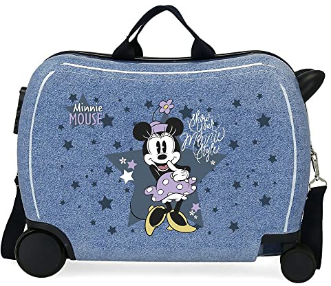 Disney Minnie Style Blue Kinderkoffer 50 x 39 x 20 cm starres ABS-Seitenkombinationsschloss 34 l 1,8 kg 4 Rollen Handgepäck