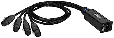 Adam Hall Cables 4 STAR CATBOX XF5 Audio & DMX Adapter 5-Pol XLR Female x Cat.6a