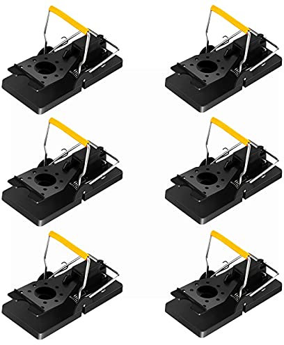 Mouse Traps That Work, Rodent Traps for Indoors Outdoors, Reusable Snap Trap High Sensitive Mice Catcher, Best Mice Traps That Kill Instantly, UK Mouse Control, 6 Pack