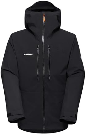 Mammut Taiss HS Hooded Jacket Men | Winterjacke für Herren, Hardshell Skijacke, Outdoor Jacke für Winter, Wanderjacke mit Kapuze, Wasserdicht, Winddicht & Atmungsaktiv | Schwarz, XL
